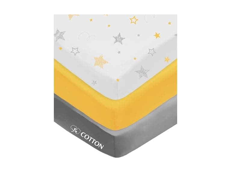 American Baby Company Crib Sheets, 3 Pack - Image 1