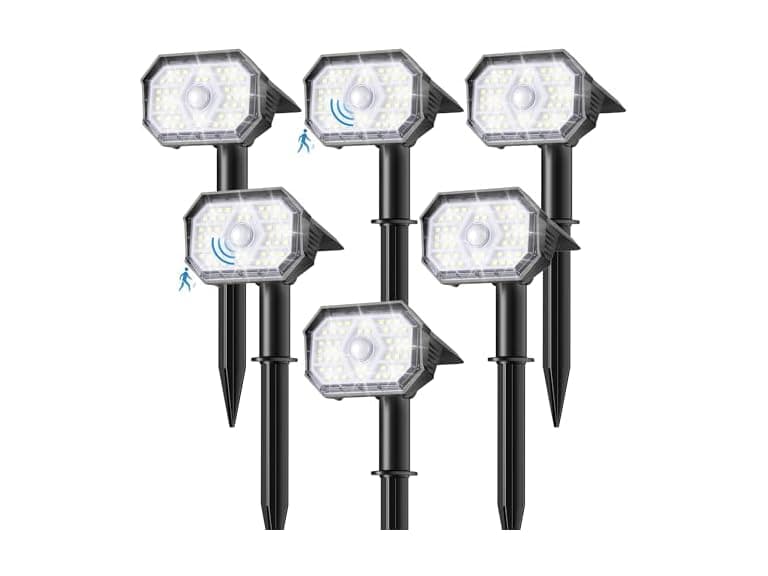 Brightown 6 Pack Solar Motion Lights Outdoor - Image 1