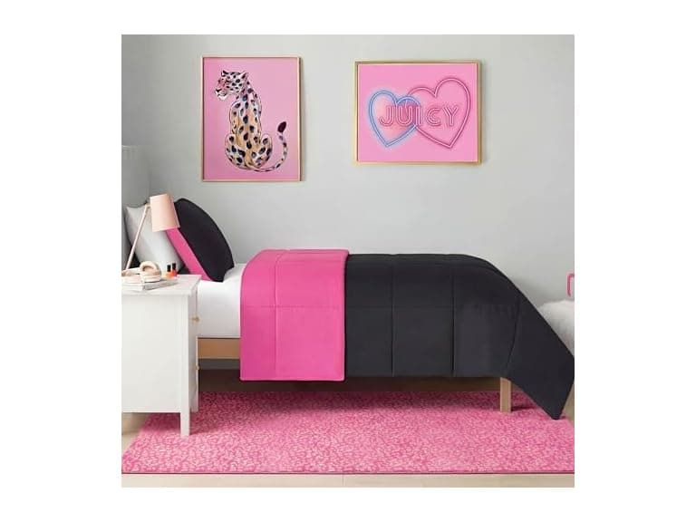 Juicy Couture Metallic Leopard Foil Print Area Rug - Image 1