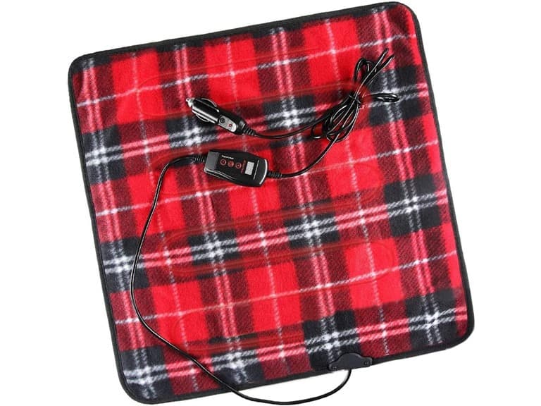 Zone Tech Red Plaid 12V Warming Pad - Image 1