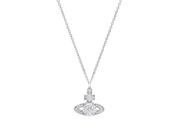 Moissanite Diamond Saturn Necklace - Image 1