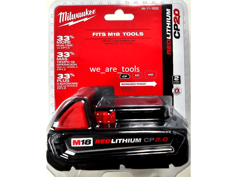 Milwaukee 48-11-1820 2.0 Compact Battery Pack - Image 1