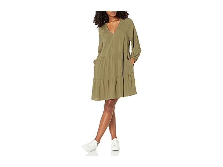 The Drop Women '@Caralynmirand Ruffle-neck Dress - Image 1