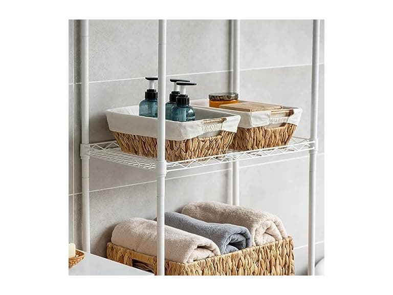 Sukkiri Homu Wicker Storage Basket with Handles 2 Pack Hyacinth  - Image 1