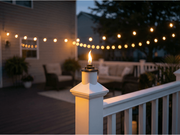 BuzzCaps Deck & Patio Torch Post Cap (Your Choice) - Image 1