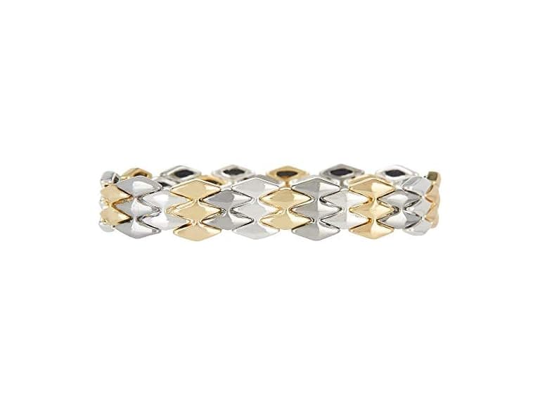 Nine West Women's Tri-Tone Stretch Bracelet - Image 1
