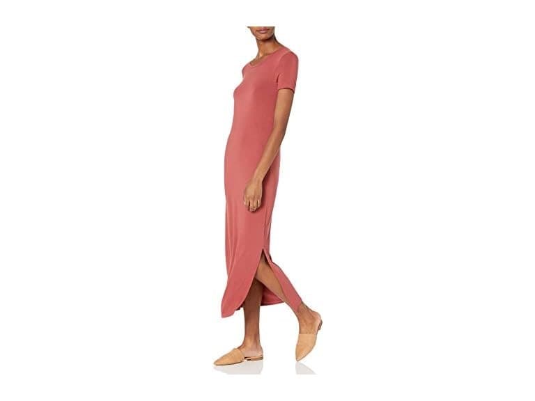 Amazon Essentials Women Jersey SS Crewneck Maxi Dress - Image 1