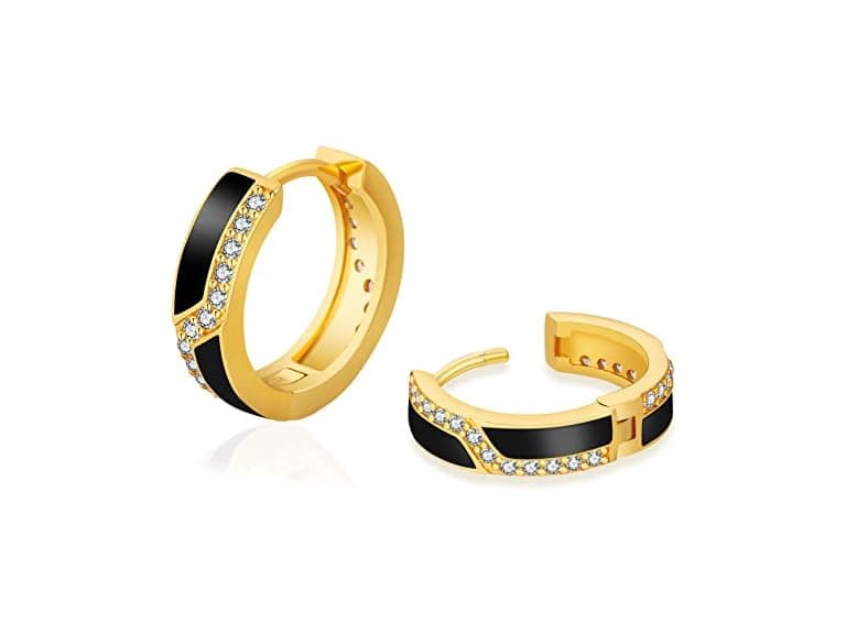 KRKC&CO NS615080 Hoop earrings men