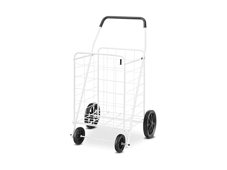 Whitmor Deluxe Utility Foldable Shopping Cart w Wheels - Image 1