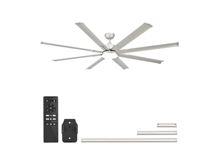 VONLUCE 72" Industrial Ceiling Fan w/ Light