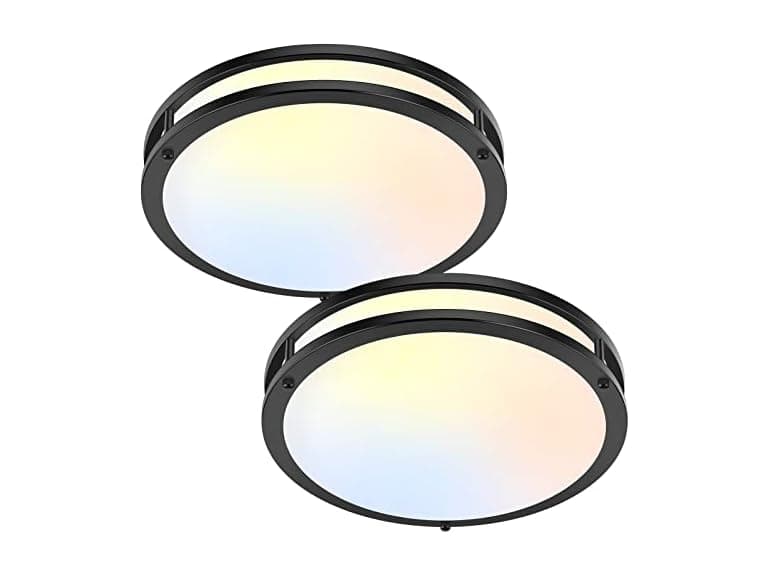 TOBUSA 2-Pack 36W Black LED Ceiling Lights - Image 1
