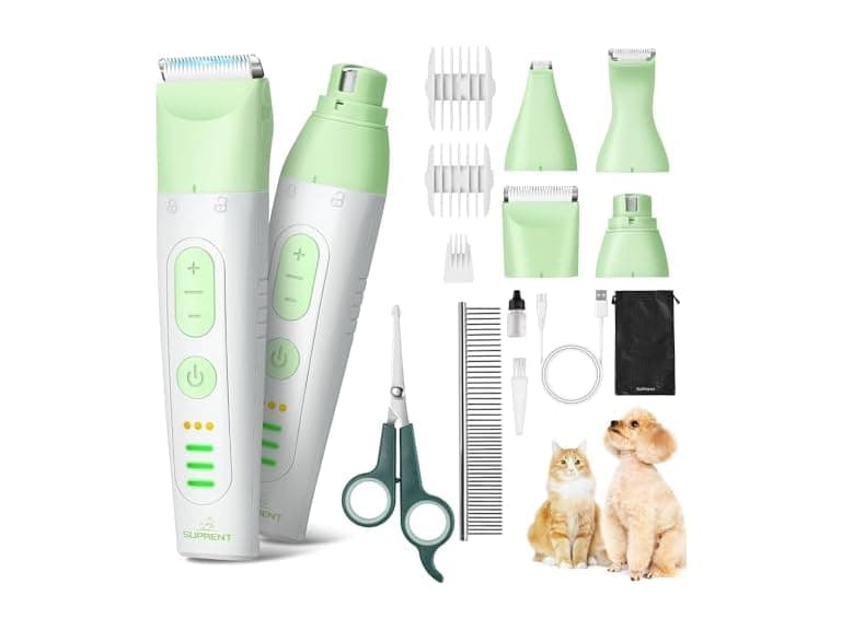 Dog Grooming Kit 4-in-1 Clippers & Grinder - Image 1