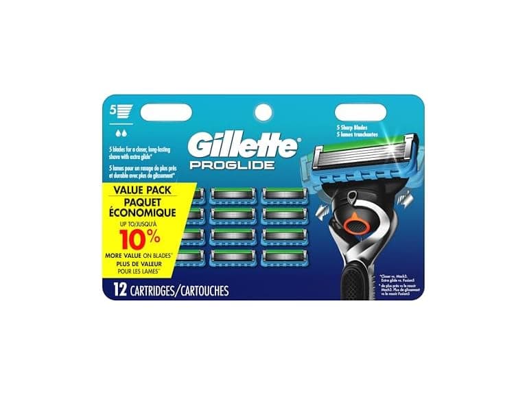 Gillette Fusion5 ProGlide Razor 12 Refills - Image 1