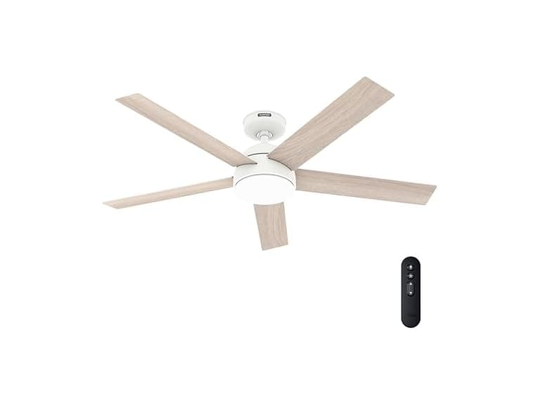 Hunter Fan 52 Inch White Indoor/Outdoor Ceiling fan - Image 1