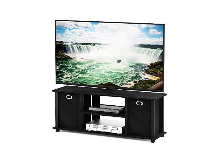 Furinno Econ Entertainment Center, Black/Black - Image 1