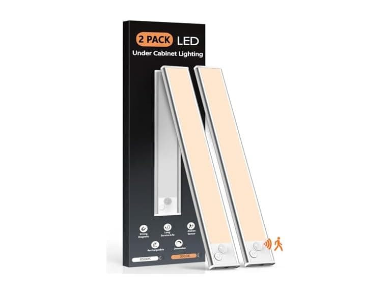 2PK VerRon Under Cabinet Lighting, Upgraded Rechargeable - Image 1