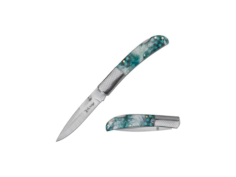 Elk Ridge Folding Knife 3" Green - Image 1
