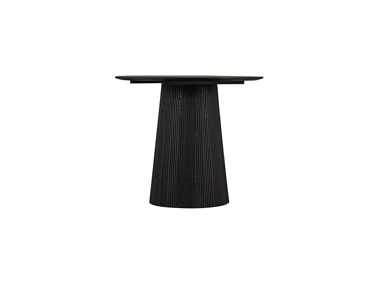 Canarm Ltd. Everton 22” Black Mango Wood Round Side Table - Image 1