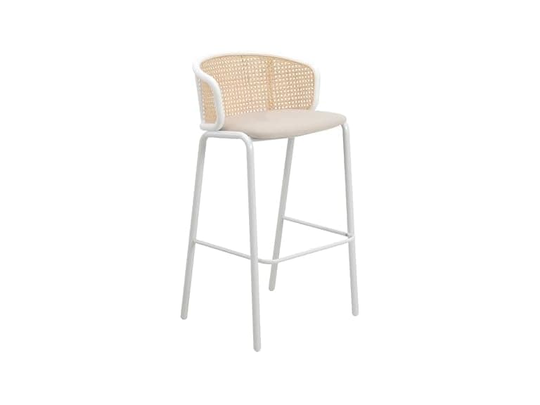 Leisuremod Ervilla Bar Stools w/White Steel - Image 1