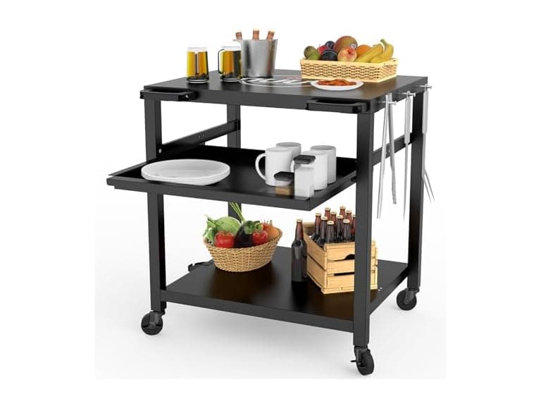NUUK Steel 30IN Pizza Oven Table - Image 1