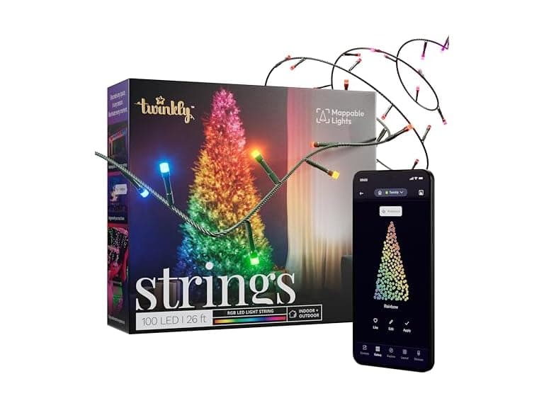 Twinkly Strings 100 LED RGB, LED for In & Outdoor - Image 1