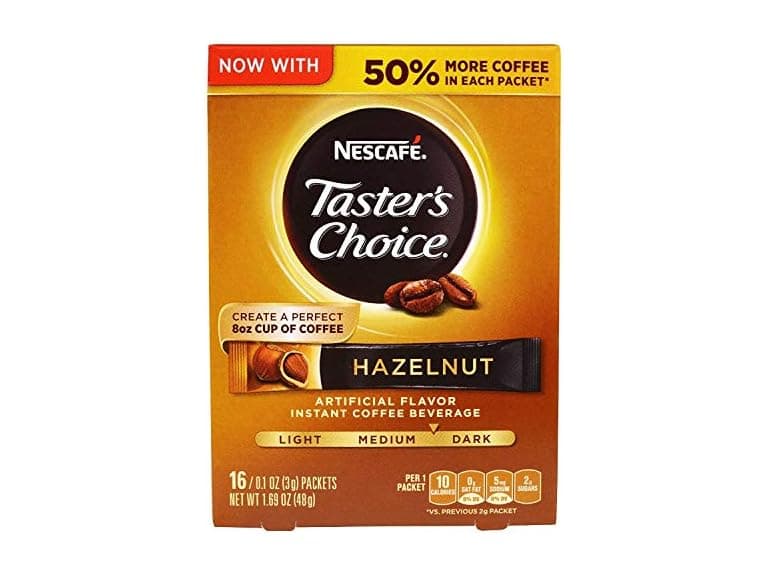 16CT Nescafe Taster's Choice Hazelnut Medium Dark - Image 1