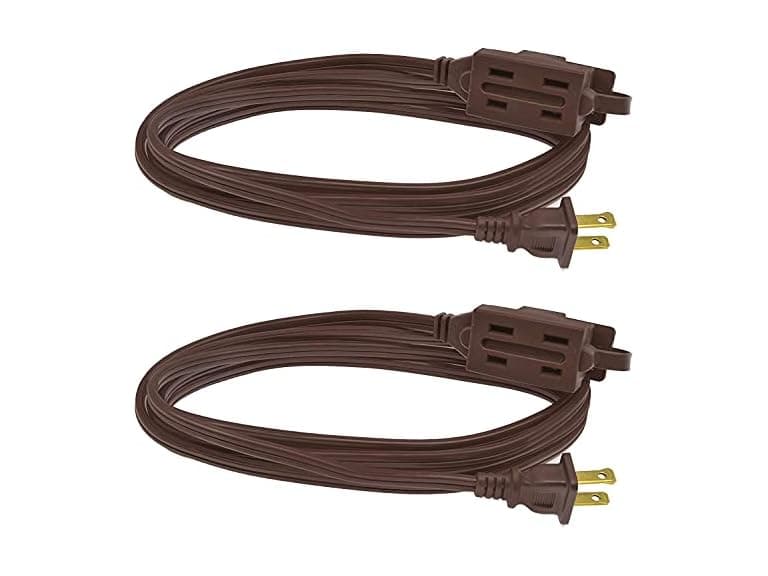 Clear Power 2-Pack 9 ft 3 Outlet Indoor Extension Cord 16/2 SPT-2