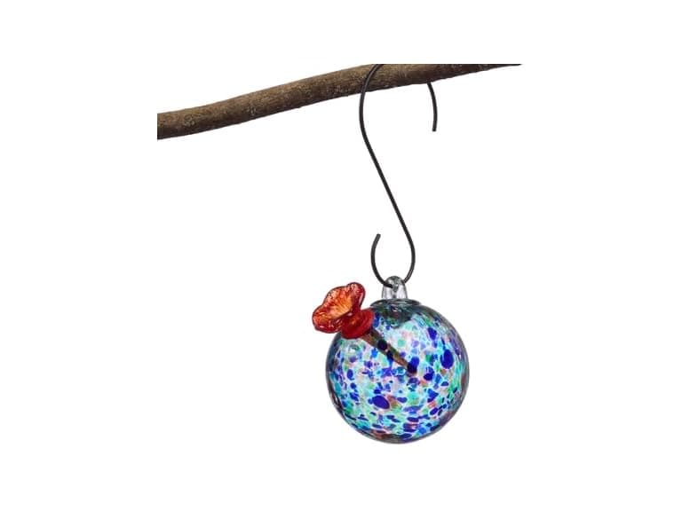  Hanging Birdfeeder with Red Flower Feeding Port - Image 1