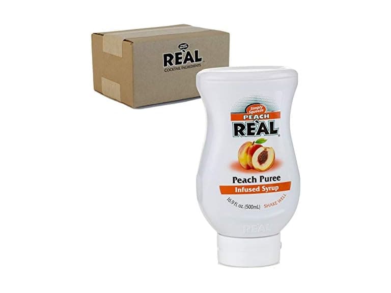 Peach Real 16.9 fl. oz. Infused Syrup - Image 1