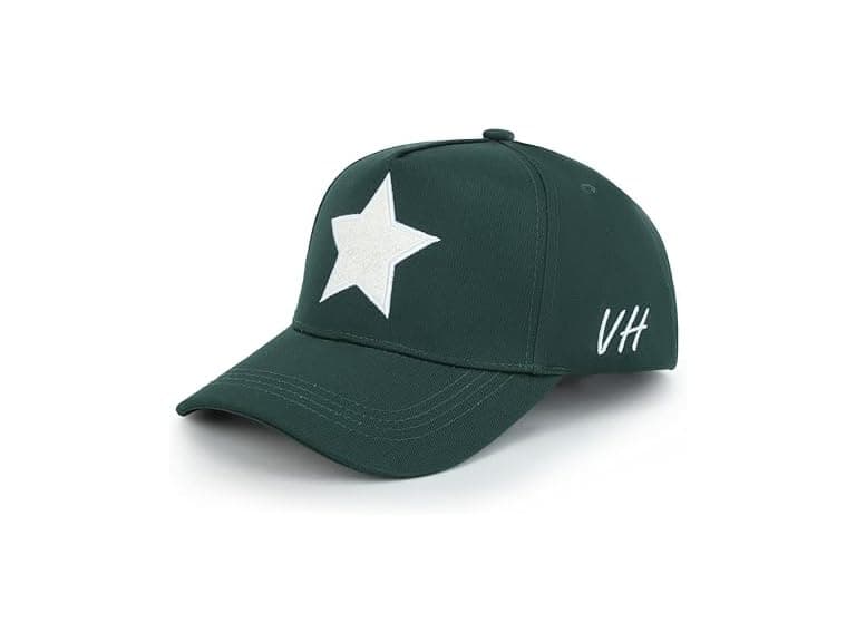 Pearl Star Western Retro Snapback Cap Green - Image 1