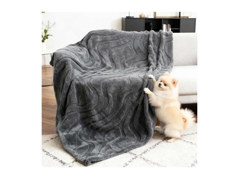 Waterproof Dog Blanket for Couch- Grey - Image 1