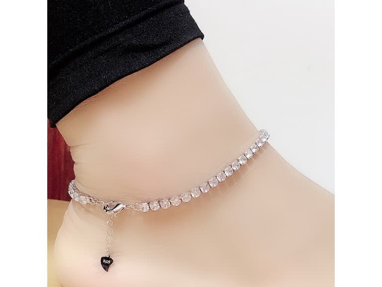 Adjustable Crystal Anklet - Image 1