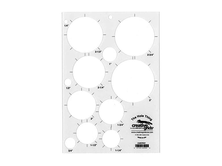 Creative Grids The Hole Thing Quilt Ruler - Image 1