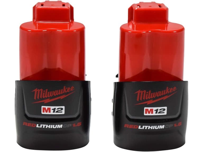 Milwaukee 48-11-2411 M12 1.5Ah Compact Battery 2pk - Image 1