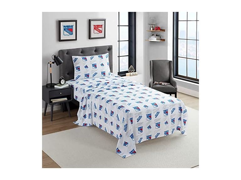 New York NHL Licensed Twin Sheet Set - Image 1