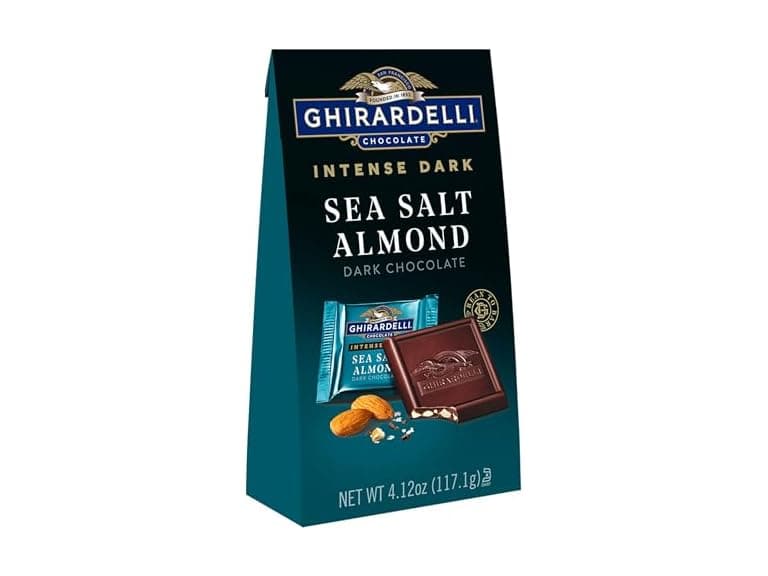 Ghirardelli Dark Sea Salt Almond Squares - Image 1