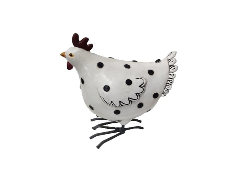 6" Shabby Chic Chicken - Image 1
