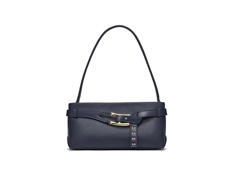 HALSTON H Tasha Rocky Road With Studs Top Zip Shoulder - Image 1