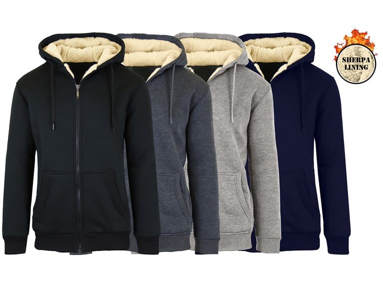 Super Heavyweight Sherpa Zip Hoodie (1 or 2pk) - Image 1