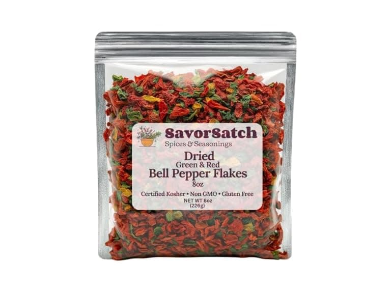 SavorSatch Dried Red & Green Bell Pepper Flakes - Image 1