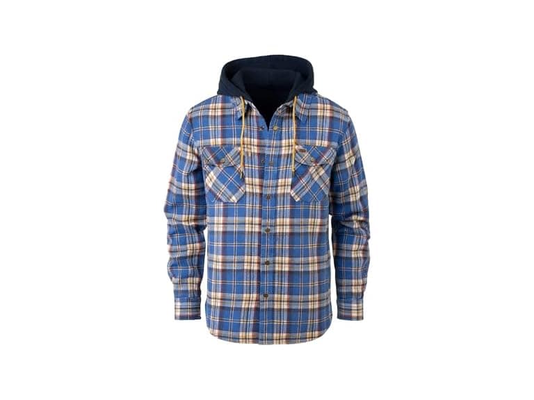 Field & Stream Mens Widgeon Waffle Hooded Flannel - Image 1
