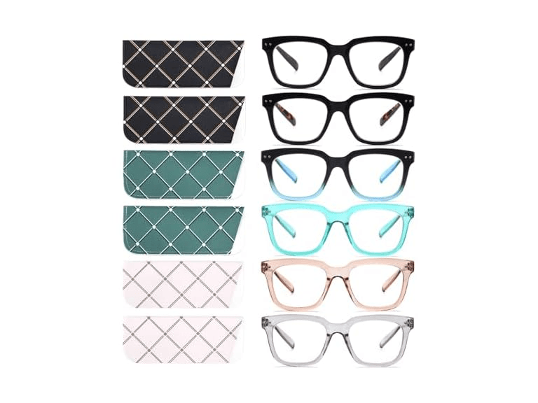 6 PK Blue Light Blocking Reading Glasses - Image 1