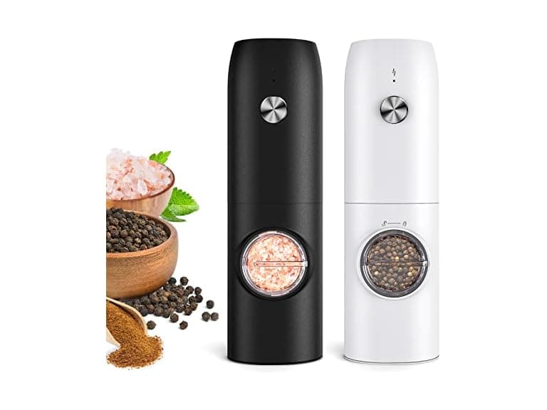 FRTONYI Salt and Pepper Grinder Set B/W - Image 1