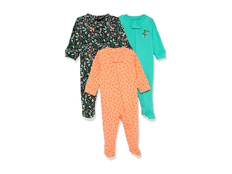 Amazon Essentials (3 - 6 MOS) 3-Pack Pajamas - Image 1