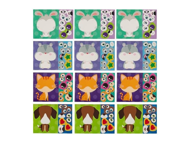 Fun Express X Make-a-Character Pet Sticker Sheets - Image 1