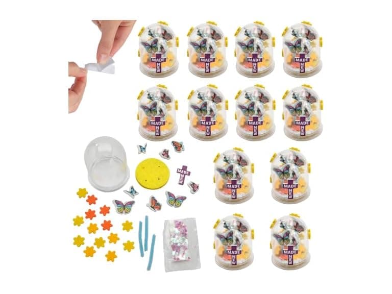 Fun Express Religious Spring Butterfly Glitter Globe - Image 1