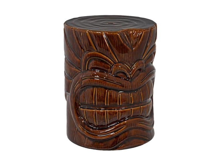 Sunnydaze Tropical Tiki Head Ceramic Garden Side Table - Image 1