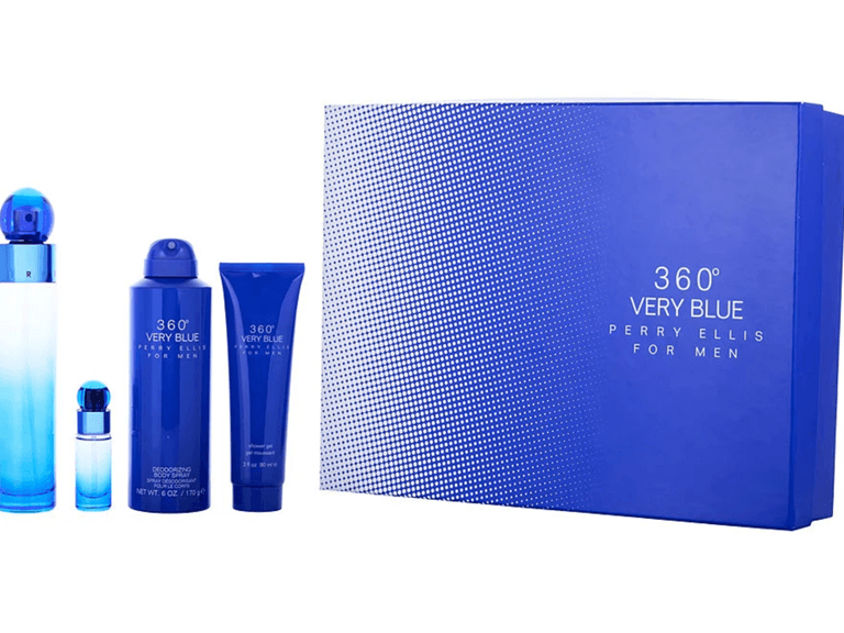Perry Ellis 360 Very Blue 4pc EDT Set M - Image 1