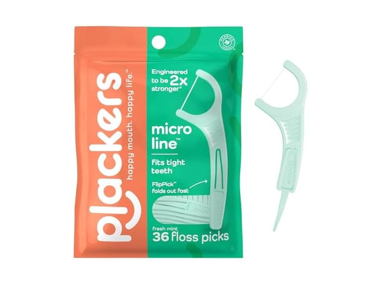 Plackers Micro Line Floss Picks 36ct - Image 1