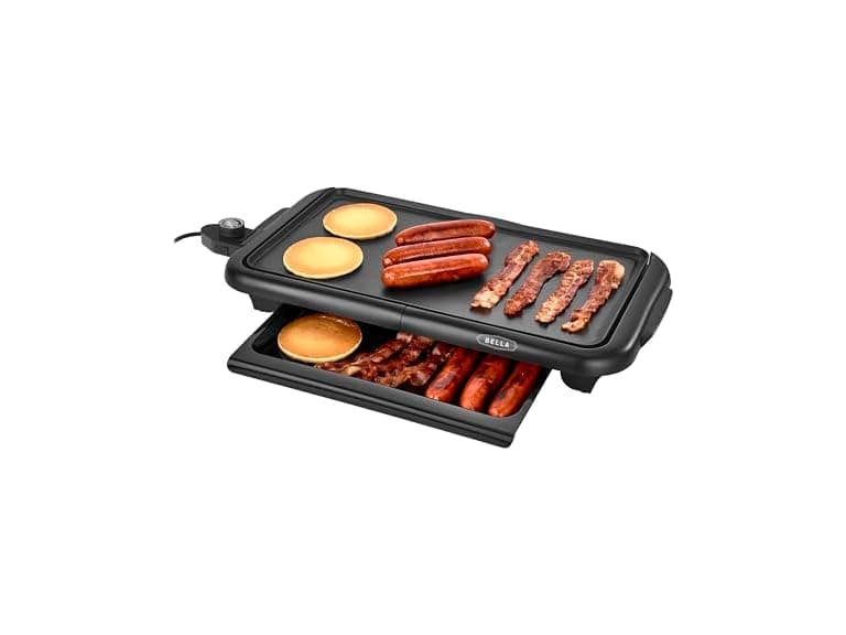 bella Electric Griddle with Warming Tray - Image 1